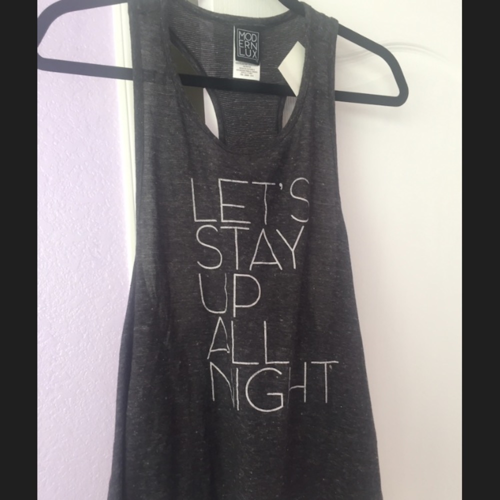 Grey Flowy Tank